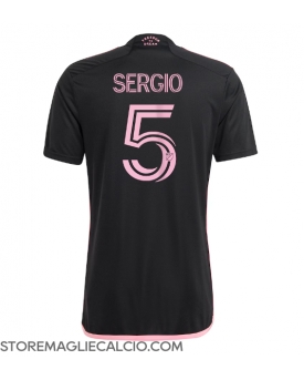 Inter Miami Sergio Busquets #5 Maglia Gara Trasferta Repliche 2024-25